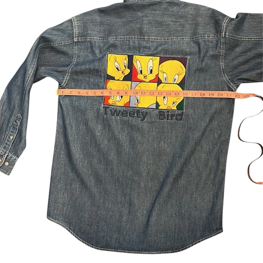 Looney Toons Embroidered Tweety Bird Button Down - Picture 3 of 7